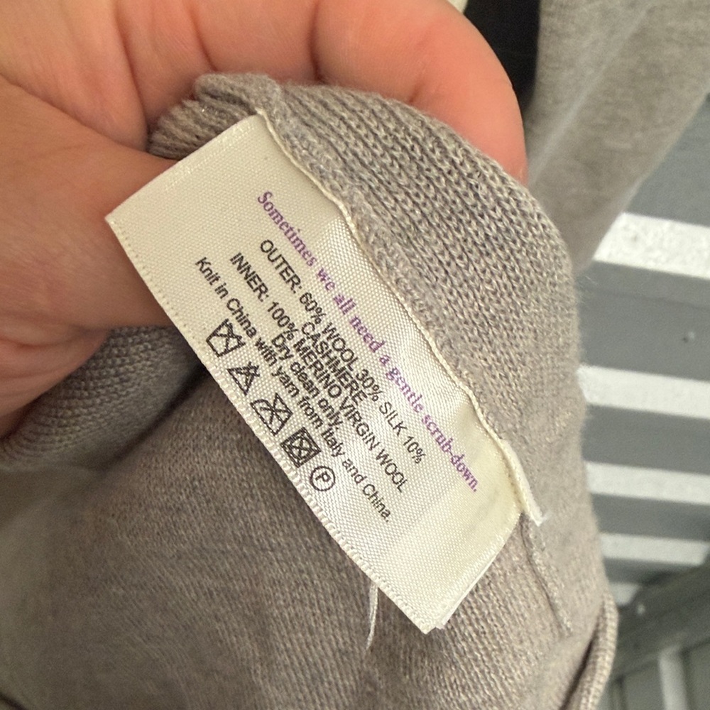 MM.LAFLEUR Women’s Open Front Midi Cardigan WOOL‎ SILK CASHMERE Luxe XL Lounge - Picture 7 of 11
